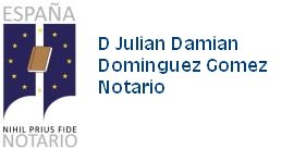 D. Julián Damián Domínguez Gómez Notario