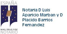 Notaría D. Luis Aparicio Marbán y D. Plácido Barrios Fernández