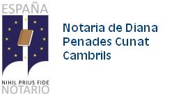 Notaría de Diana Penadés Cuñat. Cambrils.