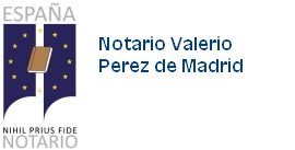 Notario Valerio Pérez de Madrid